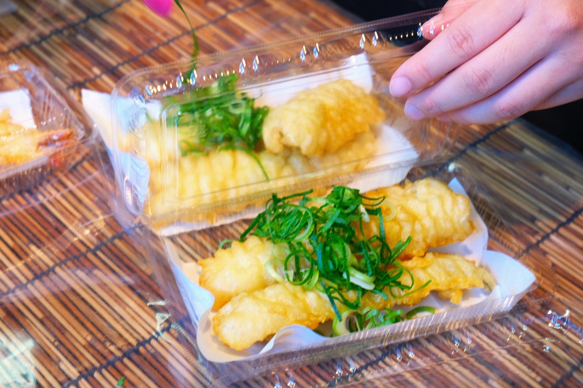 「あなごの天ぷら」650円(税込)