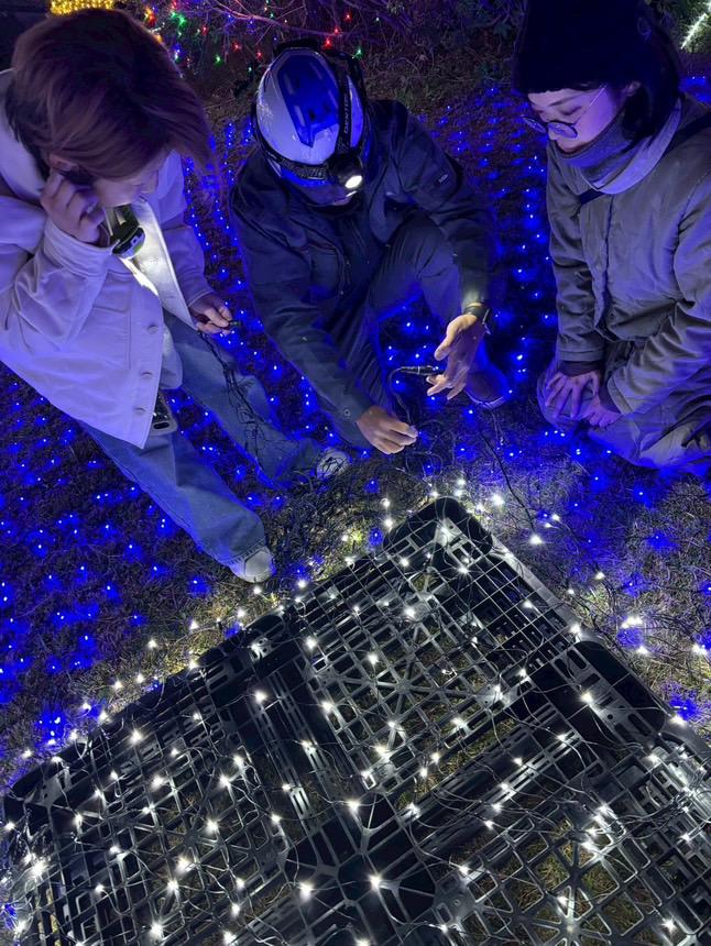 2025年「みさきの光宴」準備風景(画像提供 ：「みさきの光宴 」実行委員会)