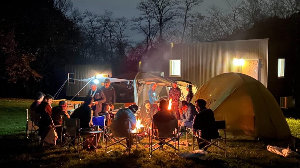 【長野県東御市】寒い冬はぬくぬくキャビンで快適キャンプ！グランタで冬キャンしようよ