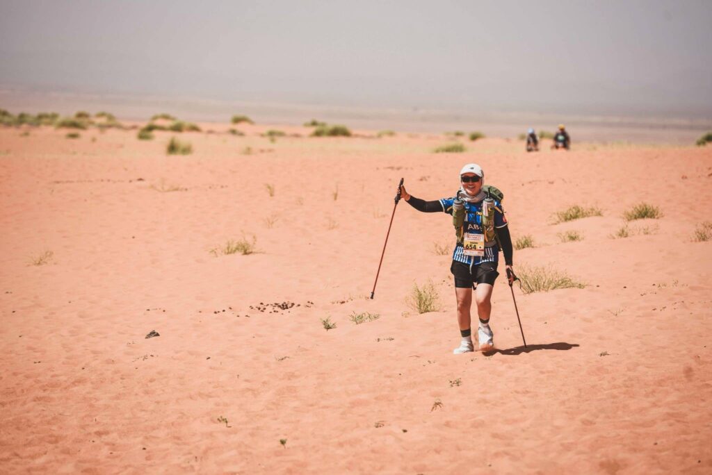 2025年サハラマラソン出場者日本人女性最年少の佐々木朱珠さん　写真提供：報告会主催者