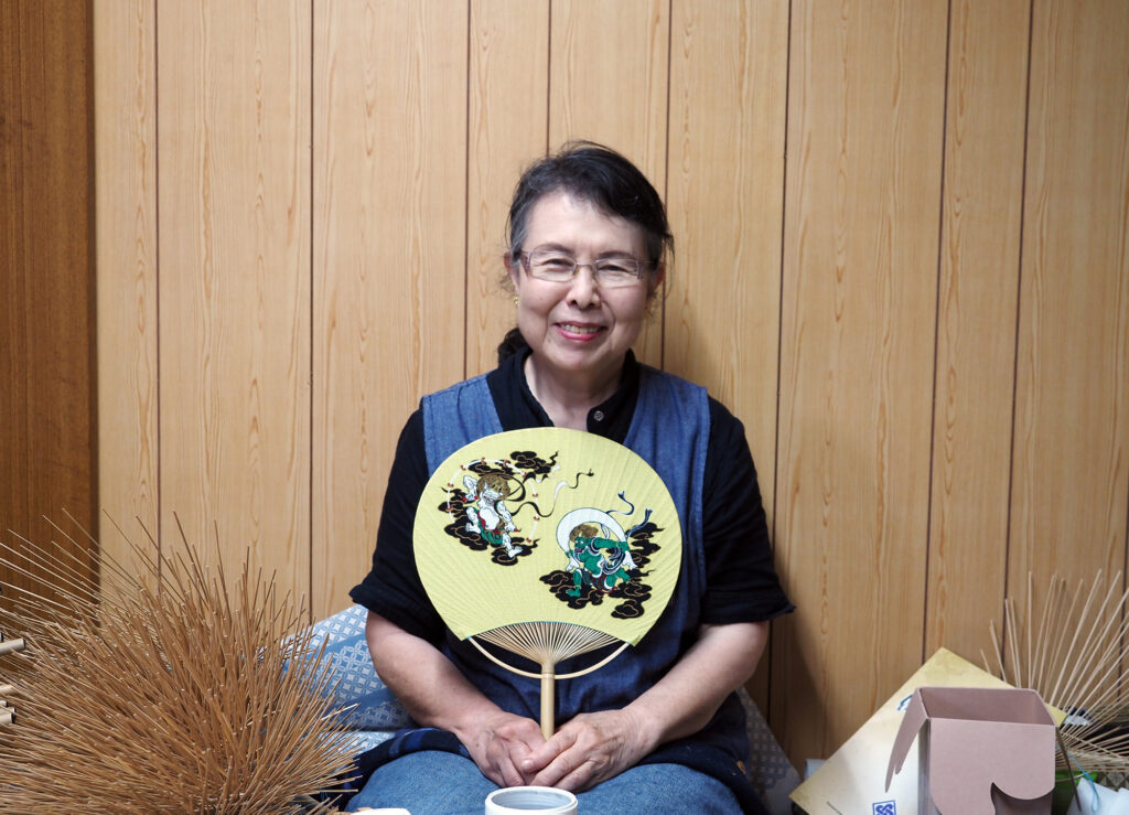 経済産業大臣指定伝統的工芸品製作者の太田美津江さん