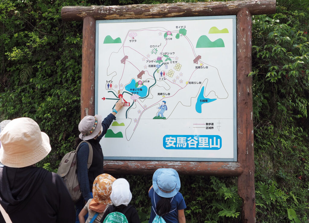 安馬谷里山のマップ
