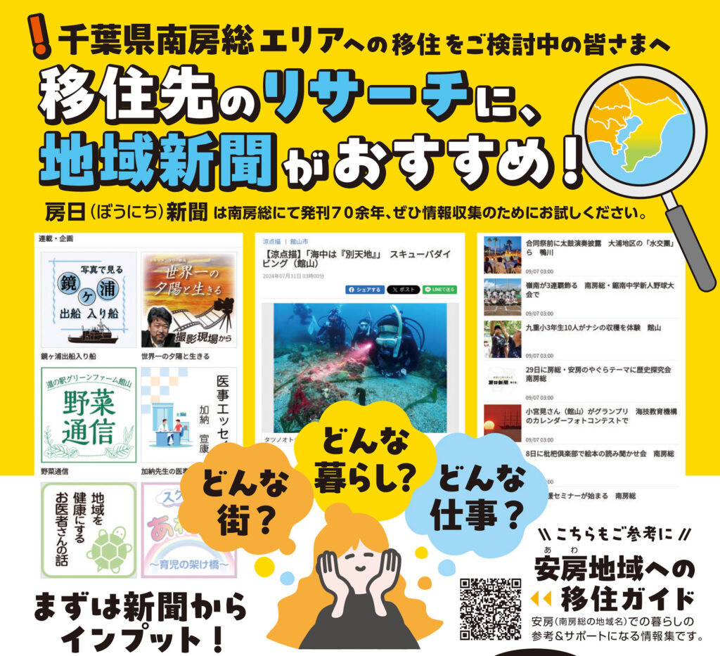 移住者に向けた房日新聞のフライヤーの一部