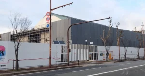 工事中の福岡県立美術館1