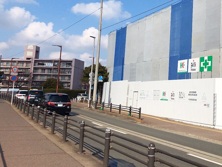 工事中の福岡大学ももち病院3